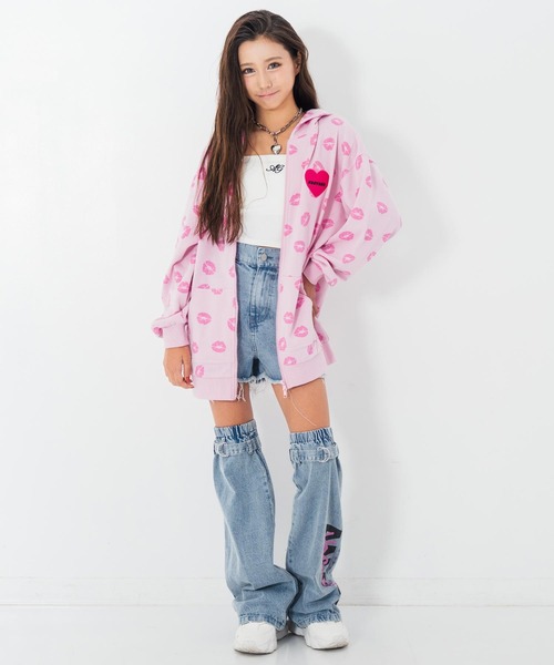 KOGYARU×ANAP デニム ショートパンツ × レッグウォーマー（デニム