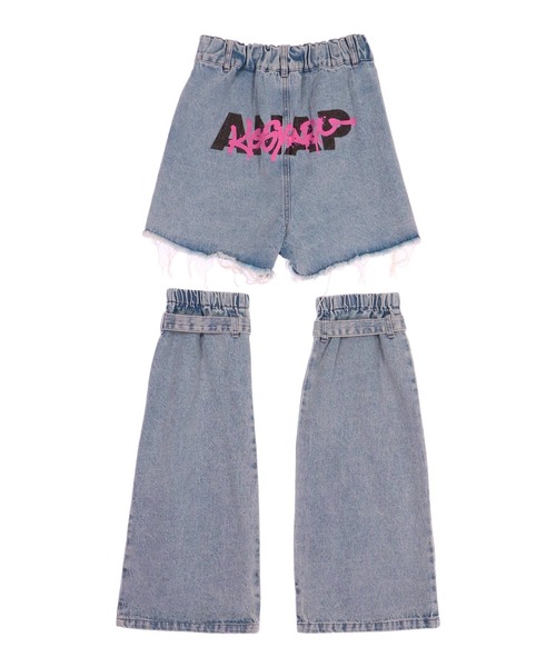 KOGYARU×ANAP デニム ショートパンツ × レッグウォーマー（デニム