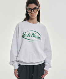 NICOLE ORIGINALS SWEATSHIRT_MELANGE GREEN