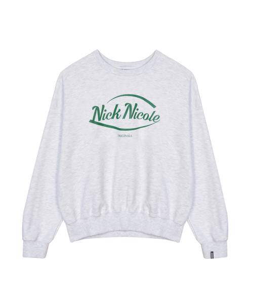 NICK&NICOLE（ニックアンドニコール）の「NICOLE ORIGINALS SWEATSHIRT_MELANGE GREEN（スウェット・レディース・その他・FREE）」の4枚目の写真