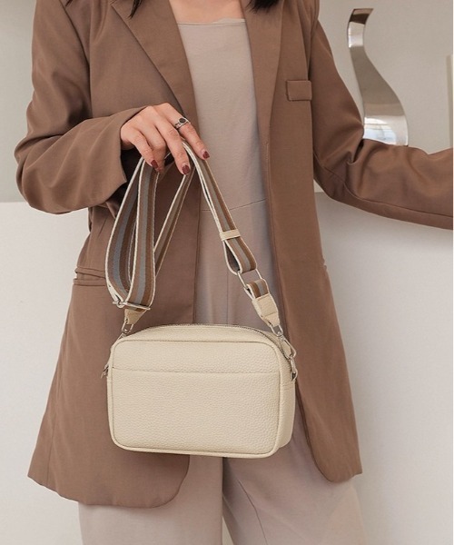 BACKYARD FAMILY(バックヤードファミリー)の「斜めがけショルダーバッグ ミニ gbag4121(ショルダーバッグ・レディース・スカイブルー/ベージュ/ホワイト/キャメル/ブラック・FREE)」の17枚目の写真