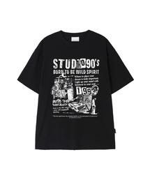 90SビッググラフィックTシャツ_ブラック