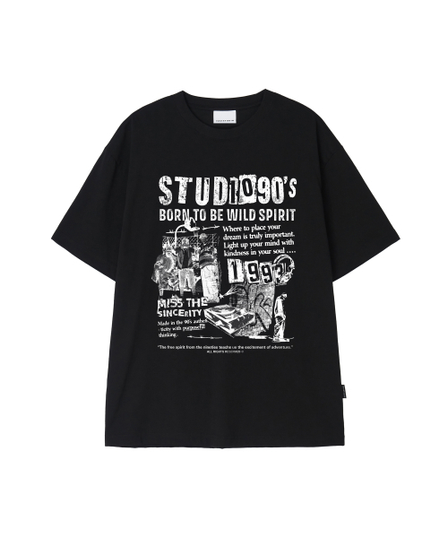 1993STUDIO(1993スタジオ)の「90SビッググラフィックTシャツ_ブラック(Tシャツ/カットソー・メンズ・その他・MEDIUM/LARGE)」の1枚目の写真