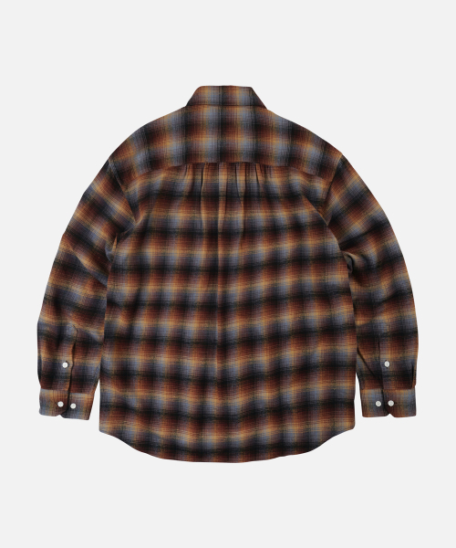 FRIZMWORKS(フリズムワークス)の「FLANNEL CHECK WORK SHIRT _ BROWN SKY(シャツ/ブラウス・メンズ・その他・LARGE/X-LARGE/SMALL/MEDIUM)」の2枚目の写真