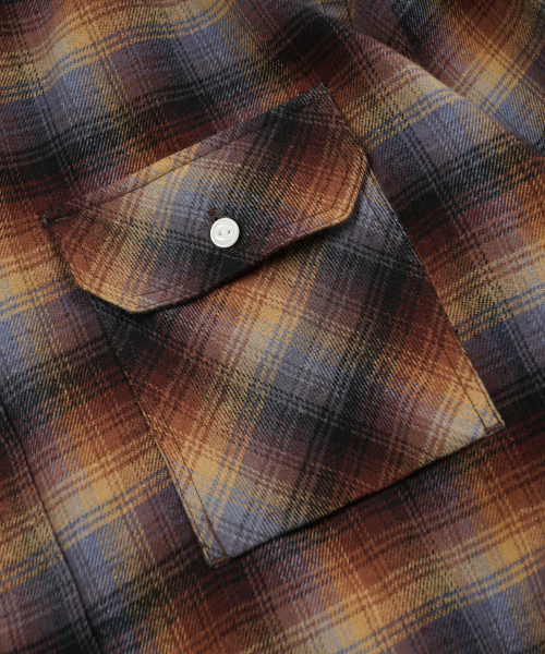 FRIZMWORKS(フリズムワークス)の「FLANNEL CHECK WORK SHIRT _ BROWN SKY(シャツ/ブラウス・メンズ・その他・LARGE/X-LARGE/SMALL/MEDIUM)」の5枚目の写真