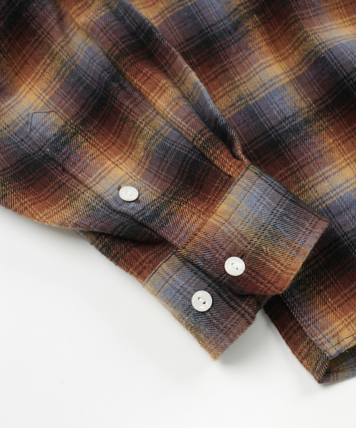 FRIZMWORKS(フリズムワークス)の「FLANNEL CHECK WORK SHIRT _ BROWN SKY(シャツ/ブラウス・メンズ・その他・LARGE/X-LARGE/SMALL/MEDIUM)」の6枚目の写真
