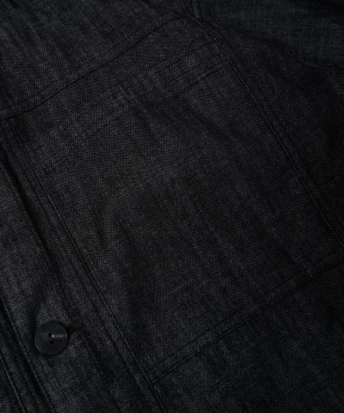 FRIZMWORKS(フリズムワークス)の「SHIRRING TRUCKER JACKET _ BLACK(デニムジャケット・メンズ・その他・MEDIUM/LARGE/X-LARGE)」の5枚目の写真