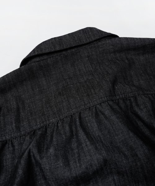 FRIZMWORKS(フリズムワークス)の「SHIRRING TRUCKER JACKET _ BLACK(デニムジャケット・メンズ・その他・MEDIUM/LARGE/X-LARGE)」の8枚目の写真