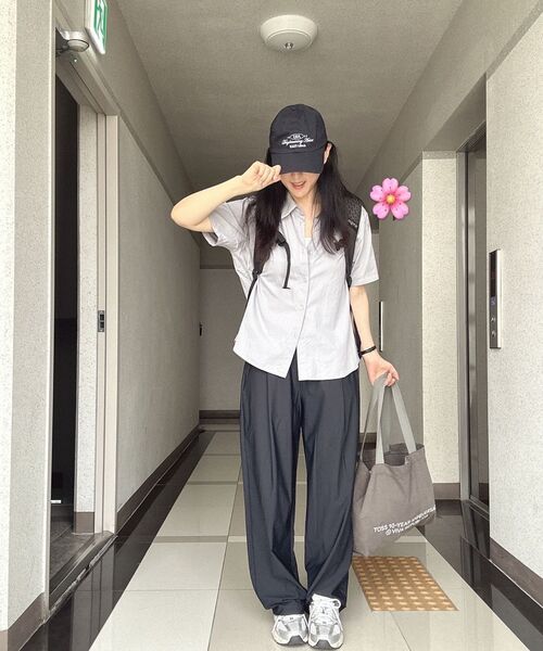 MUSINSA STANDARD WOMAN（ムシンサスタンダードウーマン）の「ウィメンズクーリングディープタックワイドバンディングパンツ[ブラック]（その他パンツ・レディース・その他・30/24/26/28）」の6枚目の写真