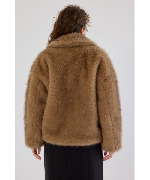 RODEO CROWNS WIDE BOWL(ロデオクラウンズワイドボウル)の「フェイクファーピーコート(ピーコート・レディース・アイボリー/ベージュ・FREE)」の18枚目の写真