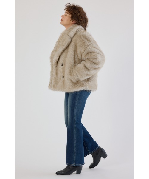 セール】フェイクファーピーコート（ピーコート）｜RODEO CROWNS WIDE