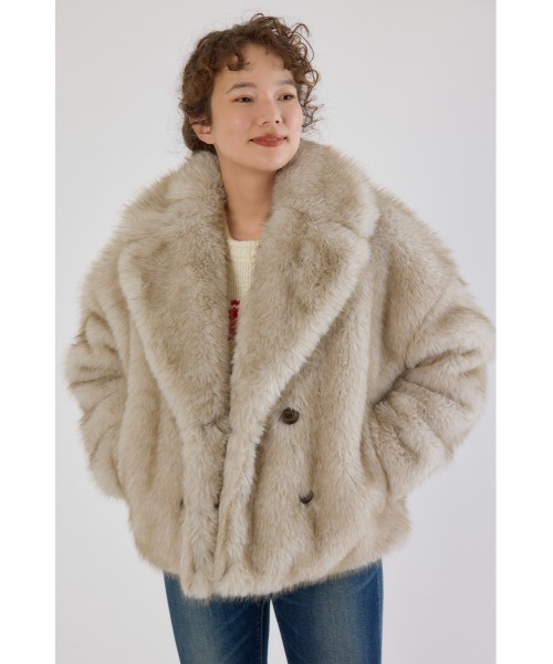 ロデオクラウンズ ワイドボウル（RODEO CROWNS WIDE BOWL）/フェイクファーピーコート セール】フェイクファーピーコート（ピーコート）｜RODEO CROWNS WIDE