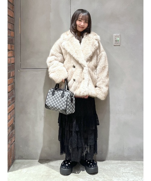 セール】フェイクファーピーコート（ピーコート）｜RODEO CROWNS WIDE