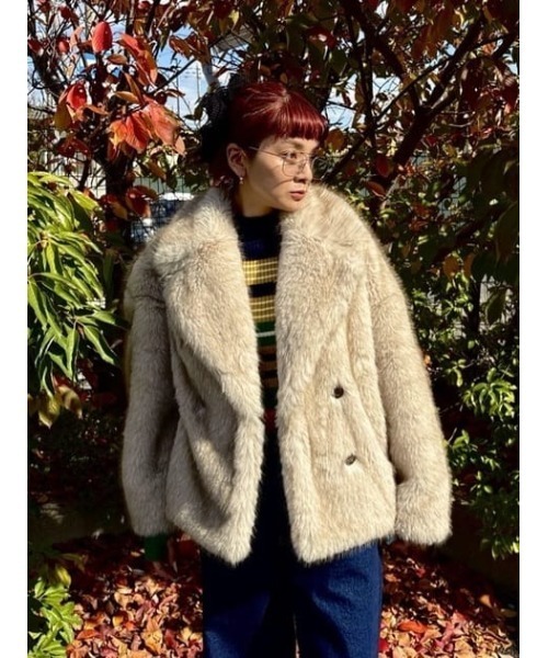 セール】フェイクファーピーコート（ピーコート）｜RODEO CROWNS WIDE