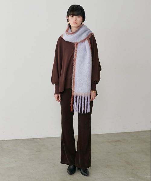LARUTA（ラルータ）の「【LARUTA】美脚シルエットソフトベロアパンツ（その他パンツ・レディース・ブラック/ブラウン・MEDIUM/LARGE）」の19枚目の写真