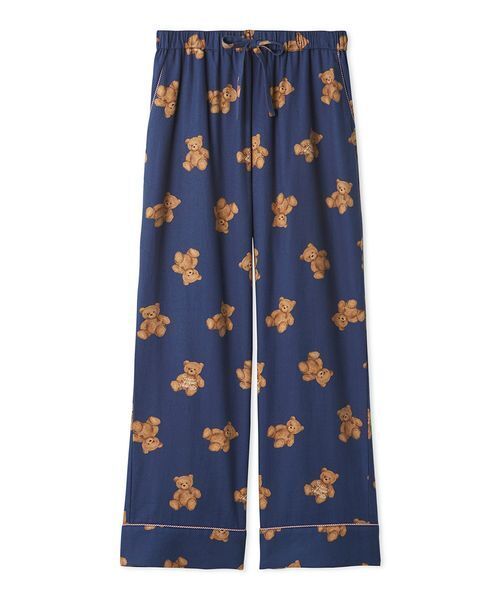 HOLIDAY】ベア柄ネルロングパンツ（ルームウェア/パジャマ）｜gelato
