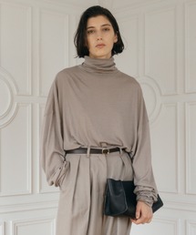 FINE WOOL OVER HIGH NECK TOPS/ファインウールオーバーハイネックトップス