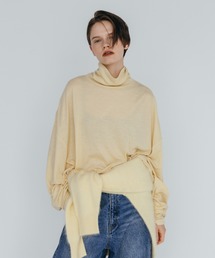 FINE WOOL OVER HIGH NECK TOPS/ファインウールオーバーハイネックトップス