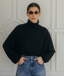 CREDONA | FINE WOOL  OVER HIGH NECK TOPS/ファインウールオーバーハイネックトップス(Tシャツ/カットソー)