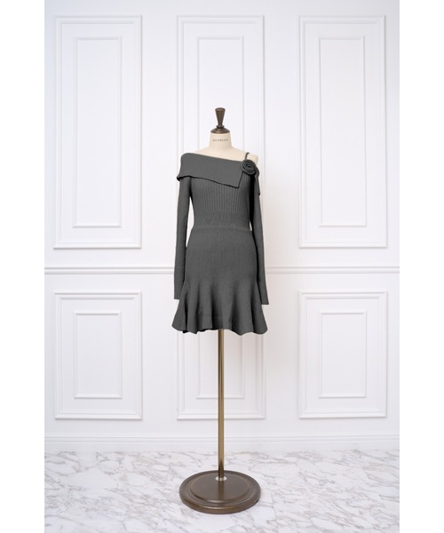Mistreass ミストレアス　ニットワンピース　グレー Mistreass ミストレアス ニットワンピース グレー ワンピース