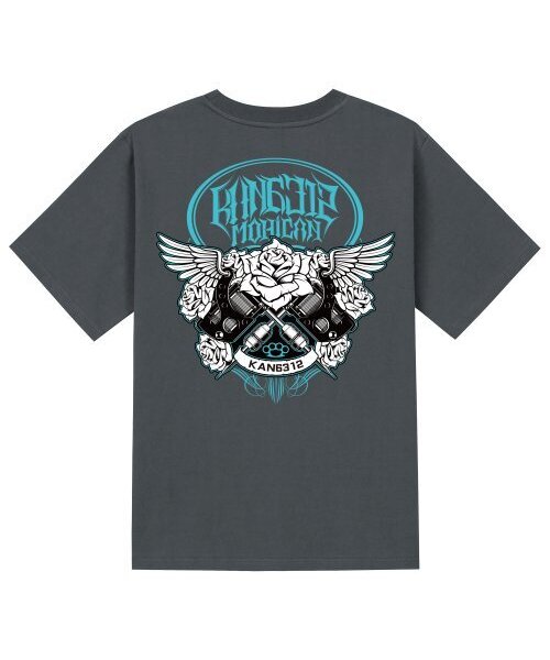 KAN6312(カン6312)の「KTG0060 タトゥーカン 半袖Tシャツ - グレー(Tシャツ/カットソー・メンズ・その他・SMALL/X-LARGE/LARGE/MEDIUM)」の1枚目の写真