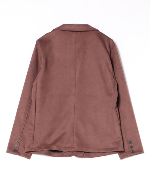 m.f.editorial(エムエフエディトリアル)の「【ストレッチ ややゆったり】m.f.エディトリアルメンズ 起毛 2ボタン ジャケット(テーラードジャケット・メンズ・ライトグレー/ダークウッド・MEDIUM/LARGE/X-LARGE)」の3枚目の写真