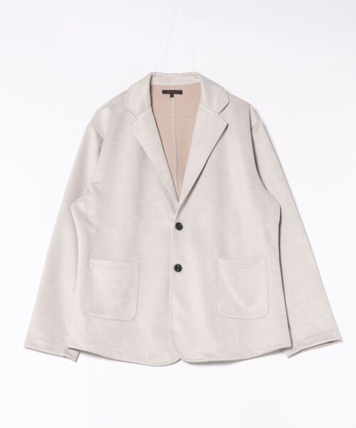 m.f.editorial(エムエフエディトリアル)の「【ストレッチ ややゆったり】m.f.エディトリアルメンズ 起毛 2ボタン ジャケット(テーラードジャケット・メンズ・ライトグレー/ダークウッド・MEDIUM/LARGE/X-LARGE)」の16枚目の写真