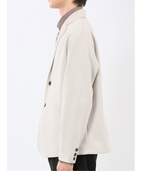 m.f.editorial(エムエフエディトリアル)の「【ストレッチ ややゆったり】m.f.エディトリアルメンズ 起毛 2ボタン ジャケット(テーラードジャケット・メンズ・ライトグレー/ダークウッド・MEDIUM/LARGE/X-LARGE)」の18枚目の写真