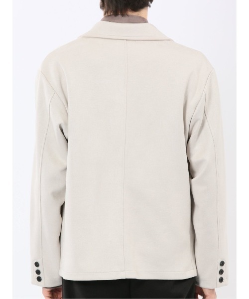 m.f.editorial(エムエフエディトリアル)の「【ストレッチ ややゆったり】m.f.エディトリアルメンズ 起毛 2ボタン ジャケット(テーラードジャケット・メンズ・ライトグレー/ダークウッド・MEDIUM/LARGE/X-LARGE)」の19枚目の写真