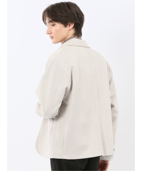 m.f.editorial(エムエフエディトリアル)の「【ストレッチ ややゆったり】m.f.エディトリアルメンズ 起毛 2ボタン ジャケット(テーラードジャケット・メンズ・ライトグレー/ダークウッド・MEDIUM/LARGE/X-LARGE)」の22枚目の写真