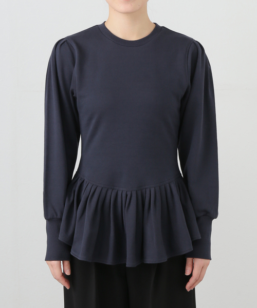 EDIT. FOR LULU（エディットフォールル）の「angielala LULU  ペプラムスウェット（Tシャツ/カットソー・レディース・チャコールグレー/ネイビー・FREE）」の18枚目の写真