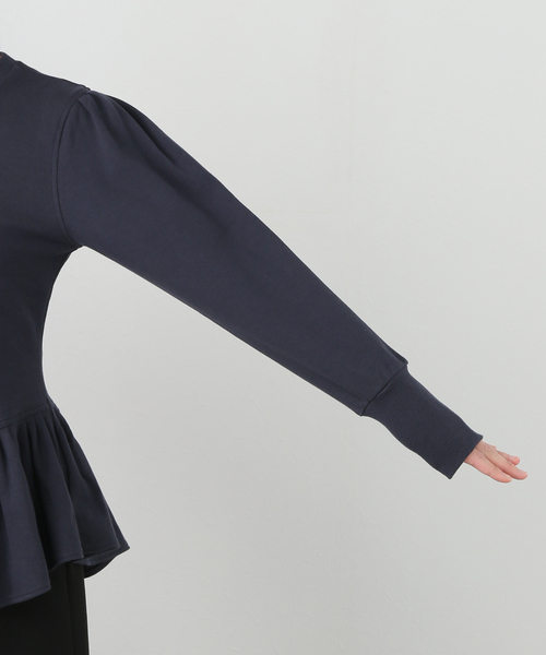 EDIT. FOR LULU（エディットフォールル）の「angielala LULU  ペプラムスウェット（Tシャツ/カットソー・レディース・チャコールグレー/ネイビー・FREE）」の21枚目の写真