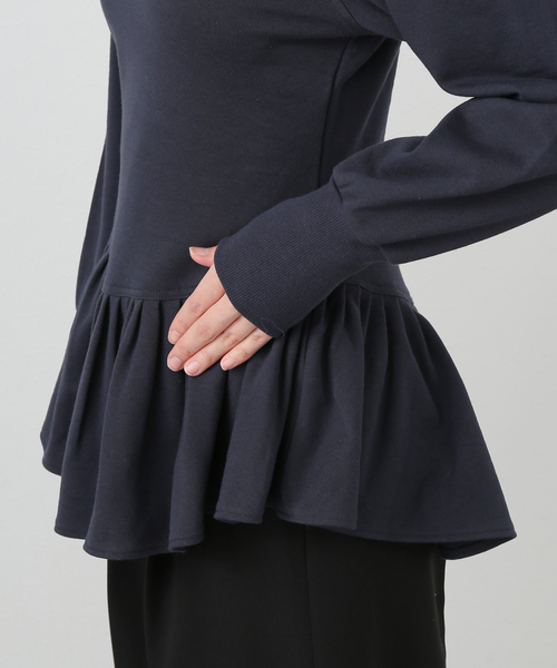 EDIT. FOR LULU（エディットフォールル）の「angielala LULU  ペプラムスウェット（Tシャツ/カットソー・レディース・チャコールグレー/ネイビー・FREE）」の22枚目の写真