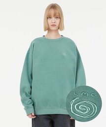 LMC( )��OVERDYED SPIRAL SWEATSHIRT green(�X�E�F�b�g)