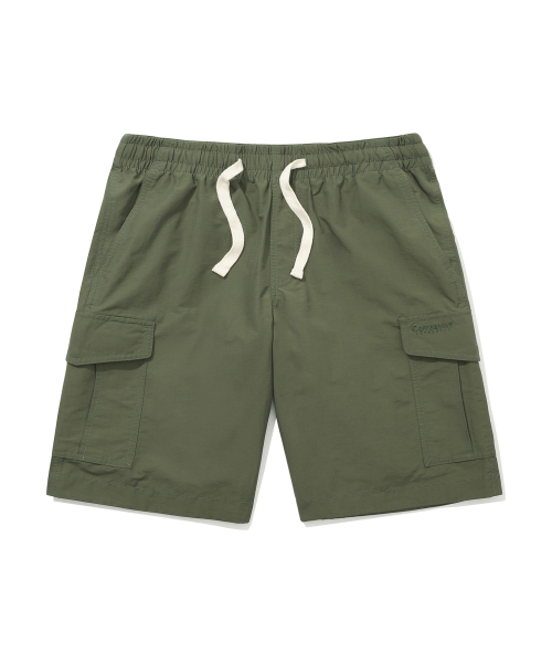 リップストップカーゴショーツカーキ