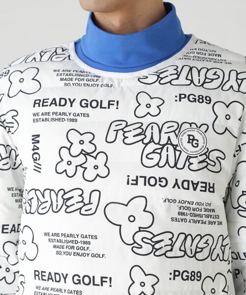 PEARLY GATES（パーリーゲイツ）の「【PEARLY GATES】NyストレッチBIGリップストップ中綿2WAYスニードジャック ＜ロゴ×花柄＞（その他トップス・メンズ・ホワイト系その他・MEDIUM/LARGE/X-LARGE/XX-LARGE）」の9枚目の写真