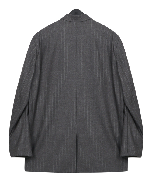 PRAIRIE(KR)(プレーリー)の「ストライプダブルブレザー(グレー)(テーラードジャケット・メンズ・その他・SMALL/MEDIUM/LARGE)」の2枚目の写真