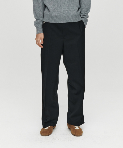 HEUTE(ホイテ)の「MATTHEW WOOL WIDE PANTS (BLACK)(その他パンツ・メンズ・ブラック・LARGE)」の2枚目の写真