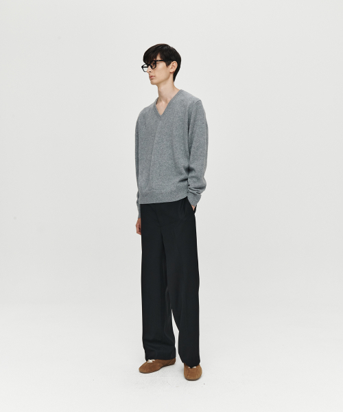 HEUTE(ホイテ)の「MATTHEW WOOL WIDE PANTS (BLACK)(その他パンツ・メンズ・ブラック・LARGE)」の5枚目の写真