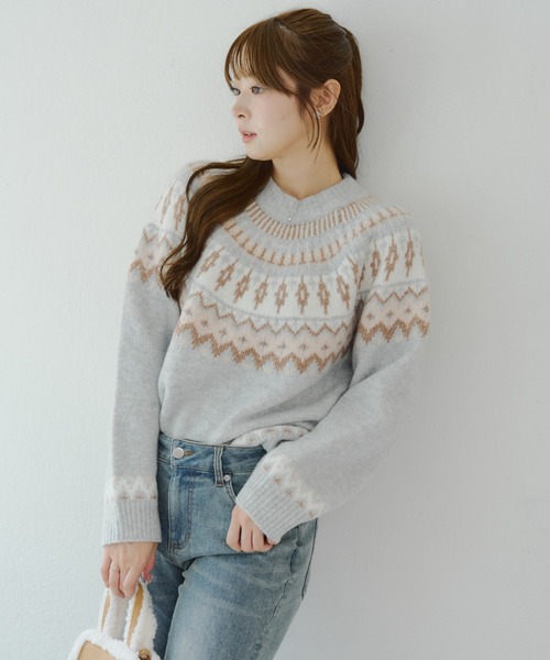 専用❤限定もちもちニット…細身タイプ⭐みかん⭐ひんやり冷感ガーゼオル⭐雪うさぎ❤ 球心もちもちニット（ニット/セーター）｜Another Branch olive des