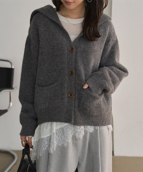 【新品】シーマリー 裾レースシアー長袖カットソー 裾レースシアートップス（Tシャツ/カットソー）｜KOBE LETTUCE