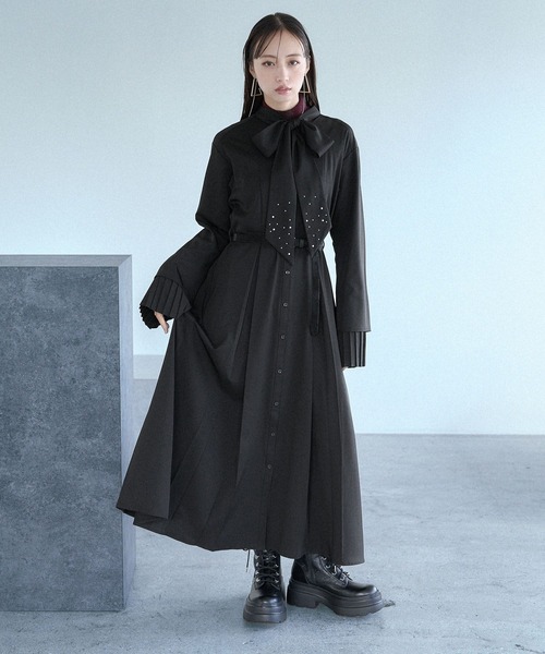 Flowerエンボスレースアップブーツ(HARE)（ブーツ）｜HARE（ハレ）の