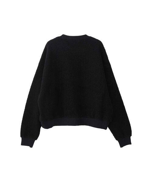 HYSTERIC GLAMOUR ブラック　オーバーサイズスウェット　ヒスベア HYSTERIC GLAMOUR（ヒステリックグラマー）の「FIRE BEAR刺繍 オーバー