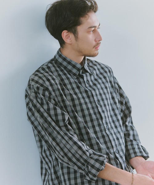 NewAnce(ニュアンス)の「【NewAnce】New Standard Check Shirts -Over Fit -(シャツ/ブラウス・メンズ・ブラウン/ブラック・L/M)」の3枚目の写真