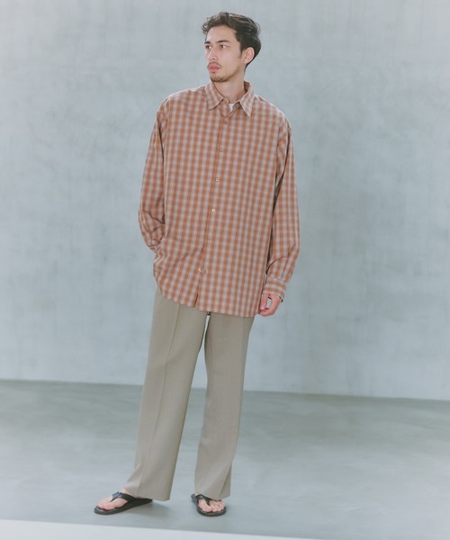 NewAnce(ニュアンス)の「【NewAnce】New Standard Check Shirts -Over Fit -(シャツ/ブラウス・メンズ・ブラウン/ブラック・L/M)」の12枚目の写真