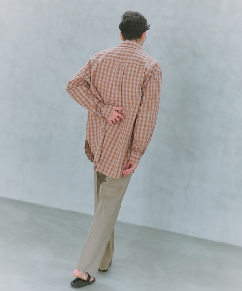 NewAnce(ニュアンス)の「【NewAnce】New Standard Check Shirts -Over Fit -(シャツ/ブラウス・メンズ・ブラウン/ブラック・L/M)」の13枚目の写真