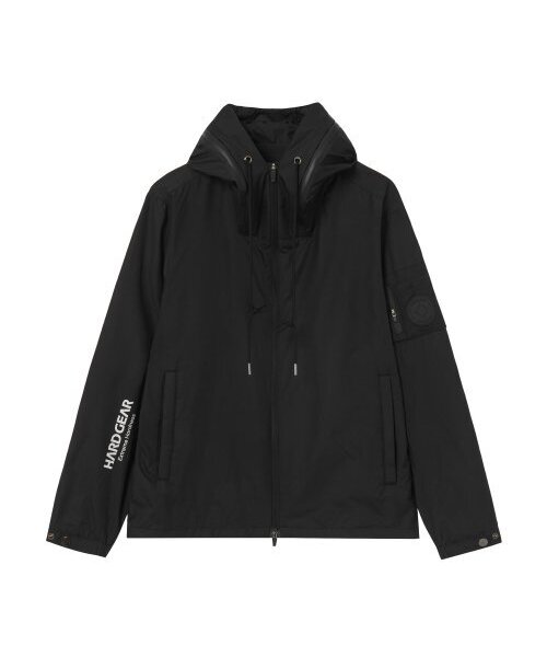 HARDGEAR APPAREL(ハードギアアパレル)の「フードパーカーウィンドブレーカー ブラック(ナイロンジャケット・メンズ・その他・LARGE/MEDIUM/SMALL/X-LARGE)」の1枚目の写真