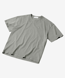 SECONDMONO（セカンドモノローグ）の「Keyhole pigment short sleeve T-shirt [GRAY]_SETS034GRAY（Tシャツ/カットソー・メンズ）」