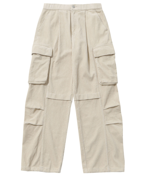 AOTT(アンアウトピット)の「コーデュロイカーゴバンディングパンツクリーム(その他パンツ・メンズ・その他・MEDIUM/LARGE/X-LARGE)」の2枚目の写真