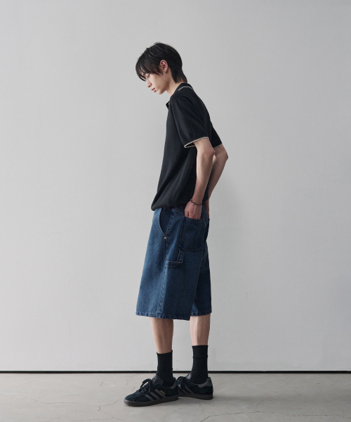 OURDAYZ（アワーデイズ）の「ウェールズカーペンターバミューダデニムパンツ[BLUE]（その他パンツ・レディース・その他・SMALL/MEDIUM/LARGE/X-LARGE）」の2枚目の写真